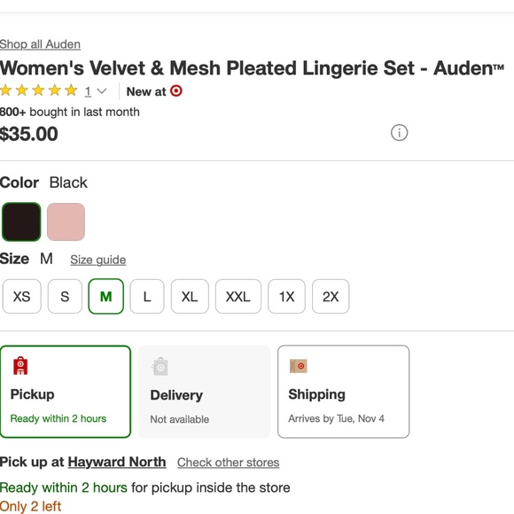 BNWT Auden Sexy Velour Women's Lingerie Top Bra With Tulle Ruffles Size M - Picture 4 of 4